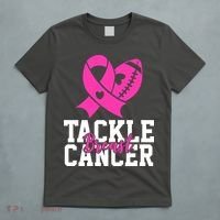 Tackle Breast Cancer Ribbon Football T-Shirt thumb 5