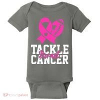 Tackle Breast Cancer Ribbon Football Baby Bodysuit thumb 0