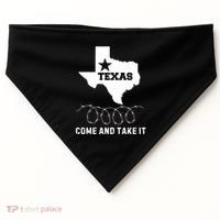 Texas Border Crisis Come And Take It USA-Made Doggie Bandana thumb 0