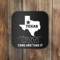 Texas Border Crisis Come And Take It Coaster thumb 0