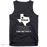 Texas Border Crisis Come And Take It Tank Top thumb 0