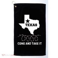 Texas Border Crisis Come And Take It Golf Towel thumb 0