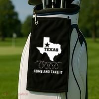 Texas Border Crisis Come And Take It Golf Towel thumb 2