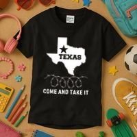 Texas Border Crisis Come And Take It Kids T-Shirt thumb 3