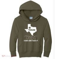 Texas Border Crisis Come And Take It Kids Hoodie thumb 0
