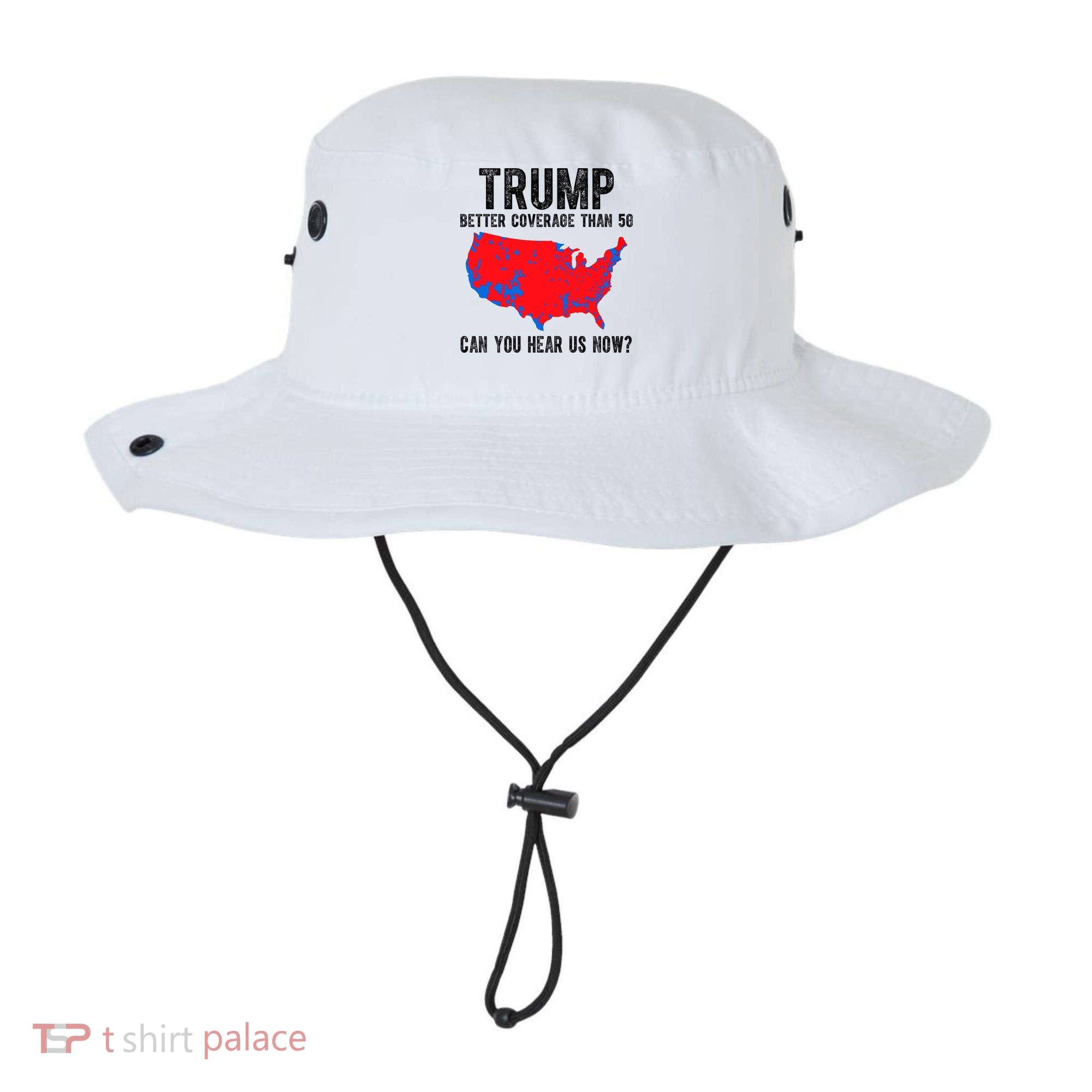 Trump Better Coverage Than 5g Can You Hear Us Know Funny Election Map Bucket Hat