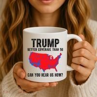 Trump Better Coverage Than 5g Can You Hear Us Know Funny Election Map Coffee Mug thumb 3