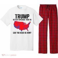 Trump Better Coverage Than 5g Can You Hear Us Know Funny Election Map Pajama Set thumb 0