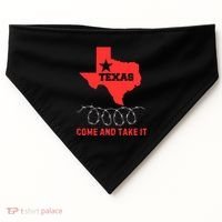 Texas Border Crisis Come And Take It USA-Made Doggie Bandana thumb 0