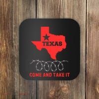 Texas Border Crisis Come And Take It Coaster thumb 0