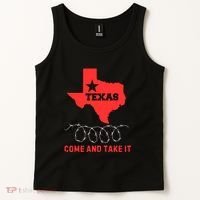 Texas Border Crisis Come And Take It Tank Top thumb 2