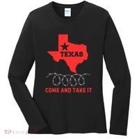 Texas Border Crisis Come And Take It Women's Long Sleeve Shirt thumb 0