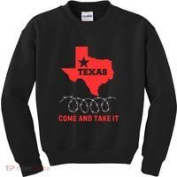 Texas Border Crisis Come And Take It Kids Sweatshirt thumb 0