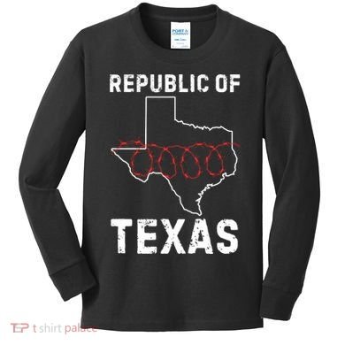Texas Border Crisis Come And Take It Kids Long Sleeve Shirt