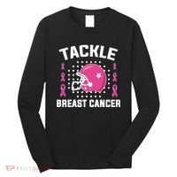 Tackle Breast Cancer Football Helmet Long Sleeve Shirt thumb 0