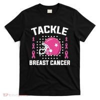 Tackle Breast Cancer Football Helmet T-Shirt thumb 0