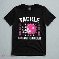 Tackle Breast Cancer Football Helmet T-Shirt thumb 5