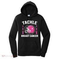 Tackle Breast Cancer Football Helmet Women's Hoodie thumb 0