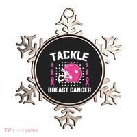 Tackle Breast Cancer Football Helmet Ornament thumb 0