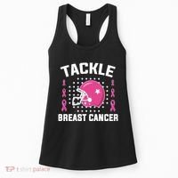 Tackle Breast Cancer Football Helmet Women's Tank Top thumb 0