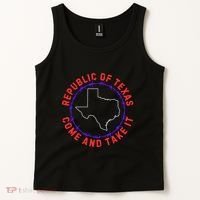 Texas Border Crisis Come And Take It Tank Top thumb 2
