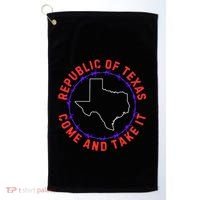 Texas Border Crisis Come And Take It Golf Towel thumb 0