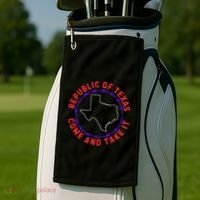 Texas Border Crisis Come And Take It Golf Towel thumb 2