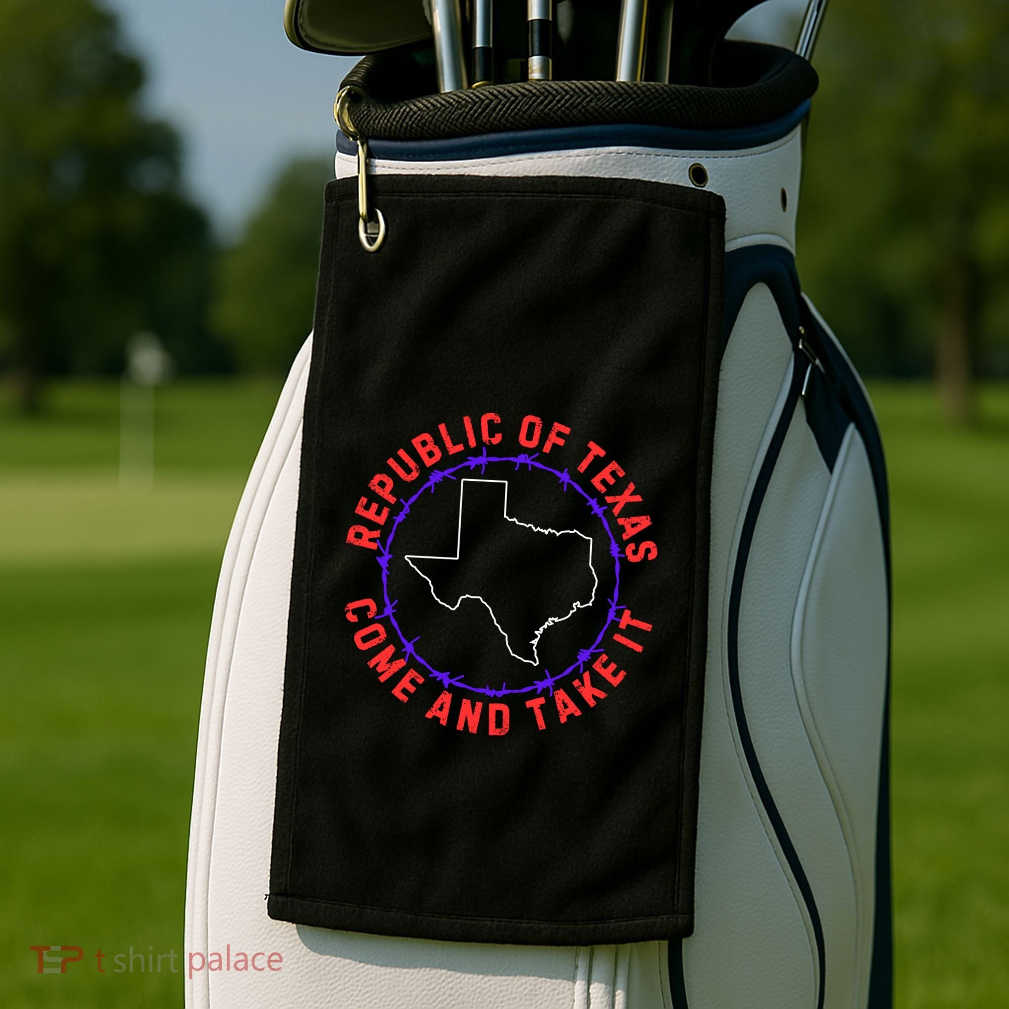 Texas Border Crisis Come And Take It Golf Towel