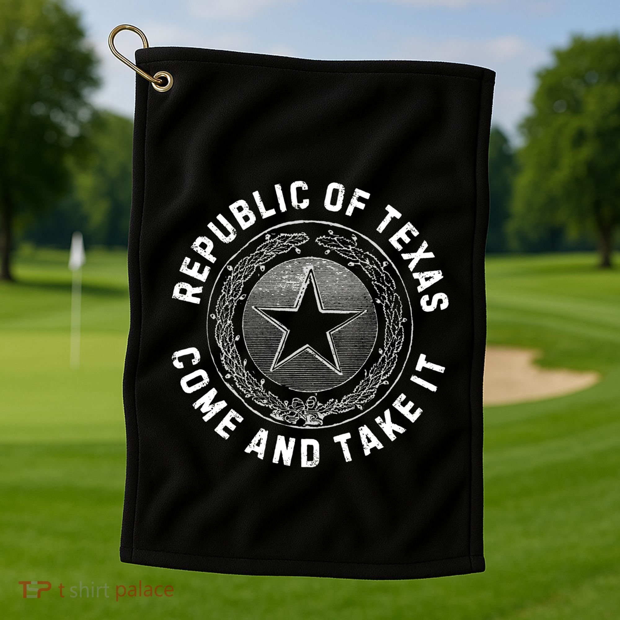 Texas Border Crisis Come And Take It Golf Towel