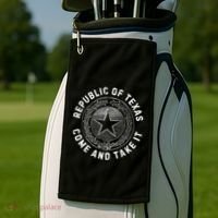 Texas Border Crisis Come And Take It Golf Towel thumb 2