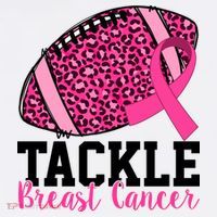 Tackle Breast Cancer Football Ribbon Awareness Women's Hoodie thumb 2