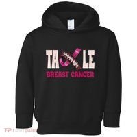 Tackle Breast Cancer Awareness Football Toddler Hoodie thumb 0