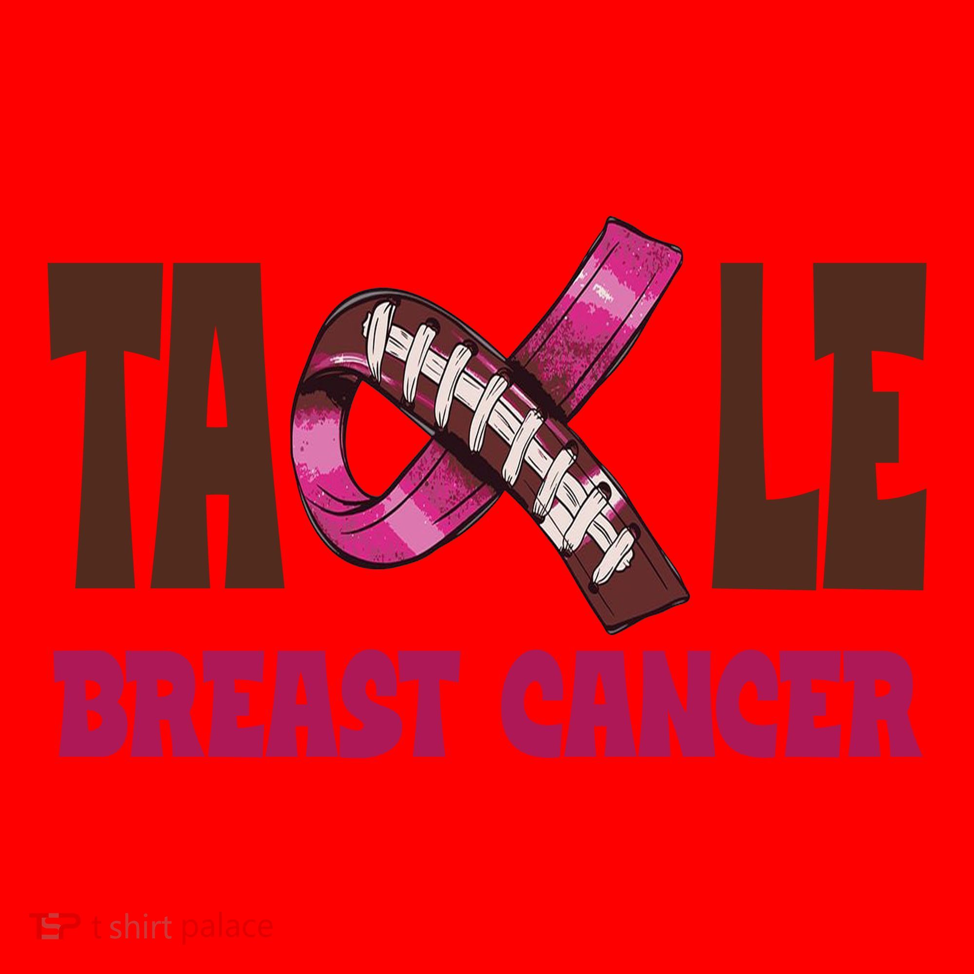 Tackle Breast Cancer Awareness Football Santa Hat