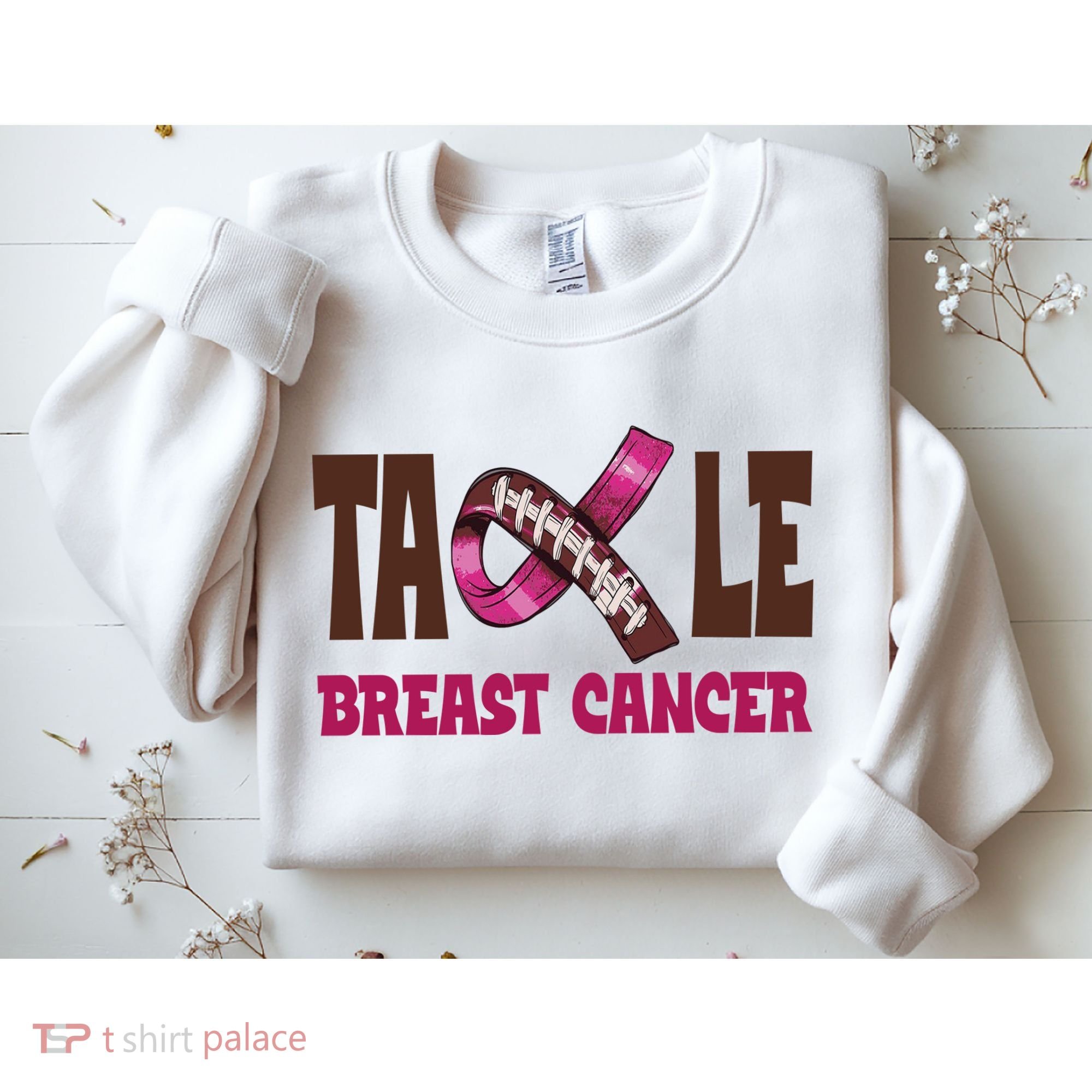 Tackle Breast Cancer Awareness Football Sweatshirt