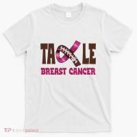 Tackle Breast Cancer Awareness Football T-Shirt thumb 0