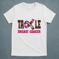 Tackle Breast Cancer Awareness Football T-Shirt thumb 5