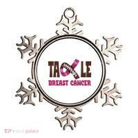 Tackle Breast Cancer Awareness Football Ornament thumb 0