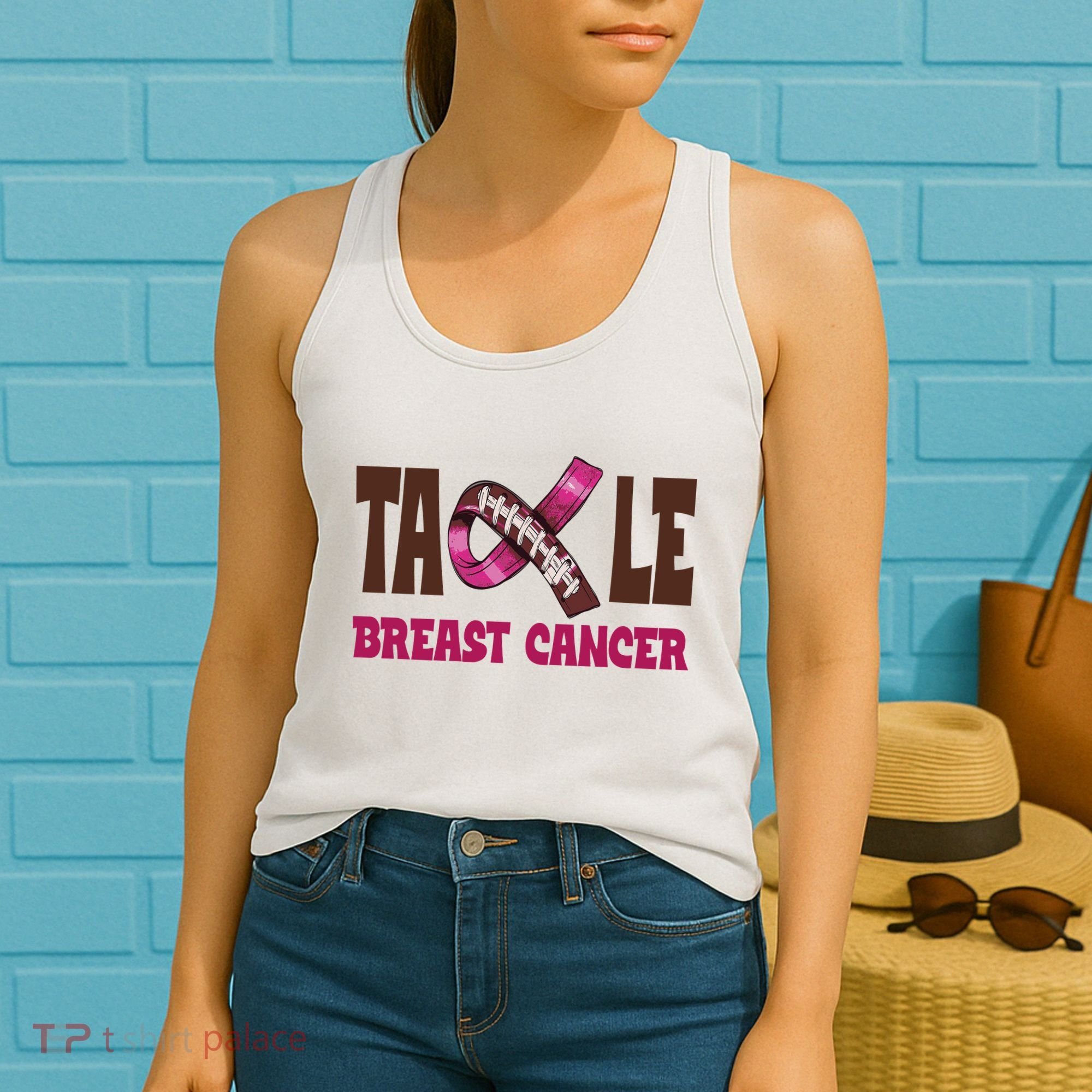 Tackle Breast Cancer Awareness Football Women's Tank Top