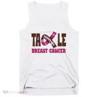 Tackle Breast Cancer Awareness Football Tank Top thumb 0