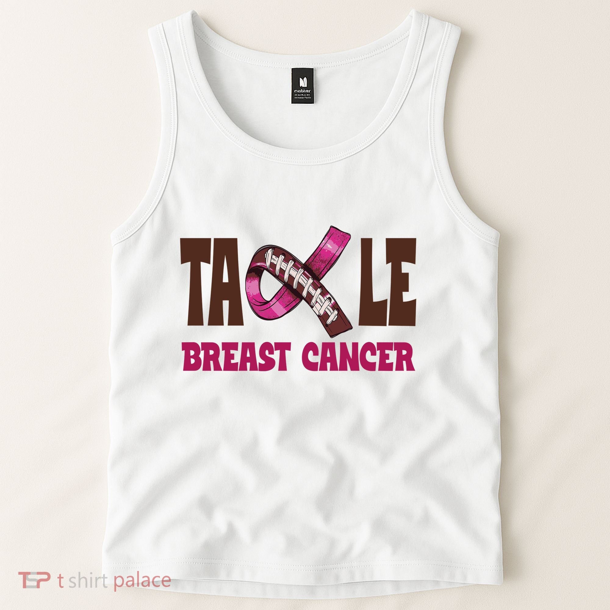 Tackle Breast Cancer Awareness Football Tank Top