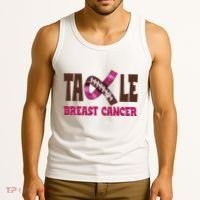 Tackle Breast Cancer Awareness Football Tank Top thumb 3