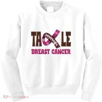 Tackle Breast Cancer Awareness Football Kids Sweatshirt thumb 0