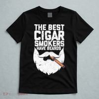 The Best Cigar Smokers Have Beards Cigar Bearded Dad T-Shirt thumb 5