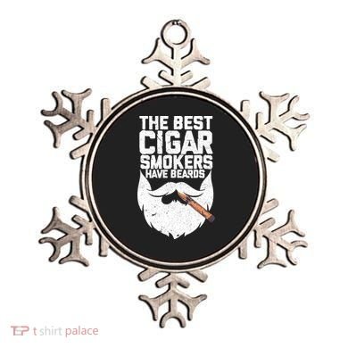 The Best Cigar Smokers Have Beards Cigar Bearded Dad Ornament