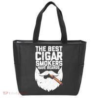 The Best Cigar Smokers Have Beards Cigar Bearded Dad Tote Bag thumb 0