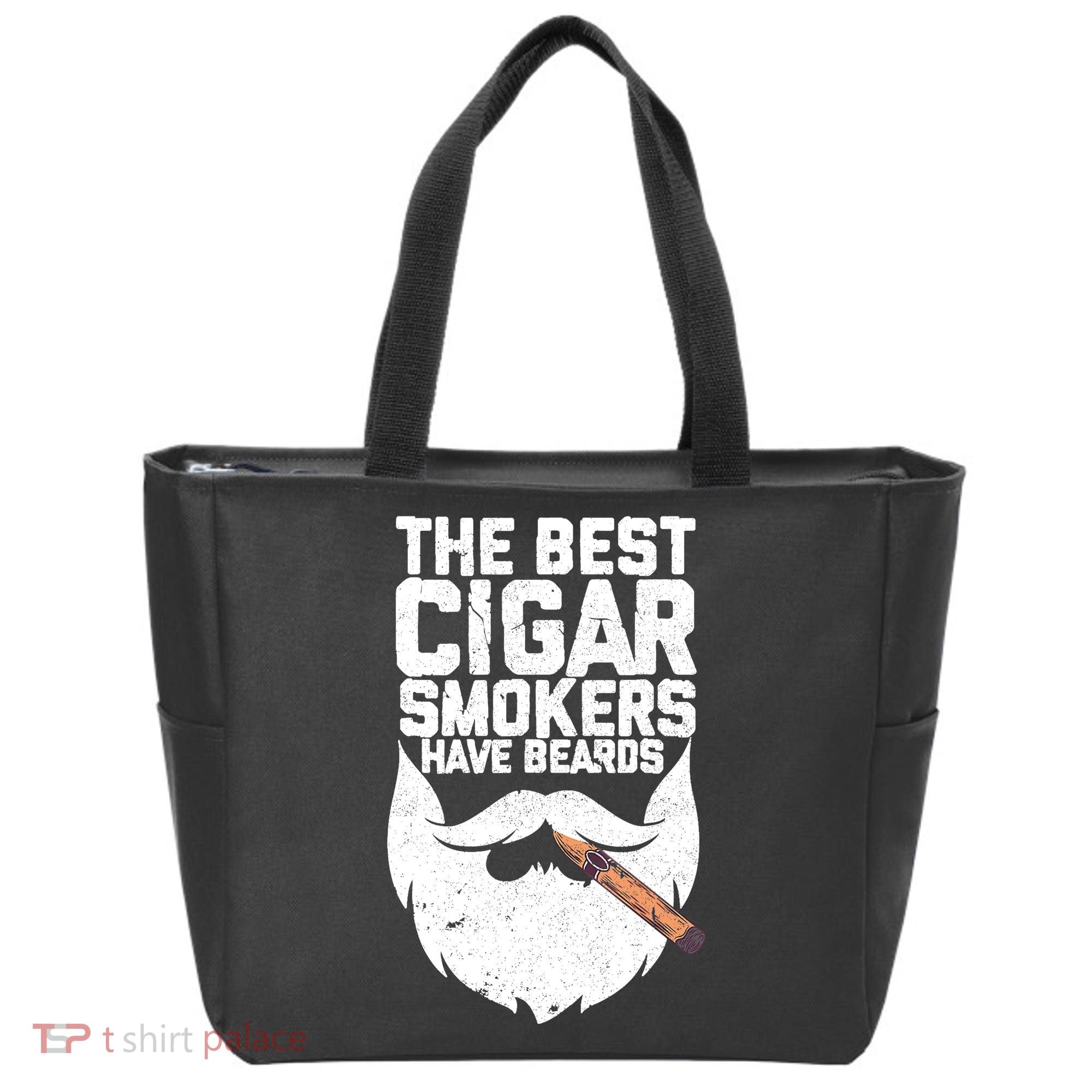 The Best Cigar Smokers Have Beards Cigar Bearded Dad Tote Bag