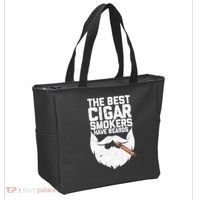 The Best Cigar Smokers Have Beards Cigar Bearded Dad Tote Bag thumb 2