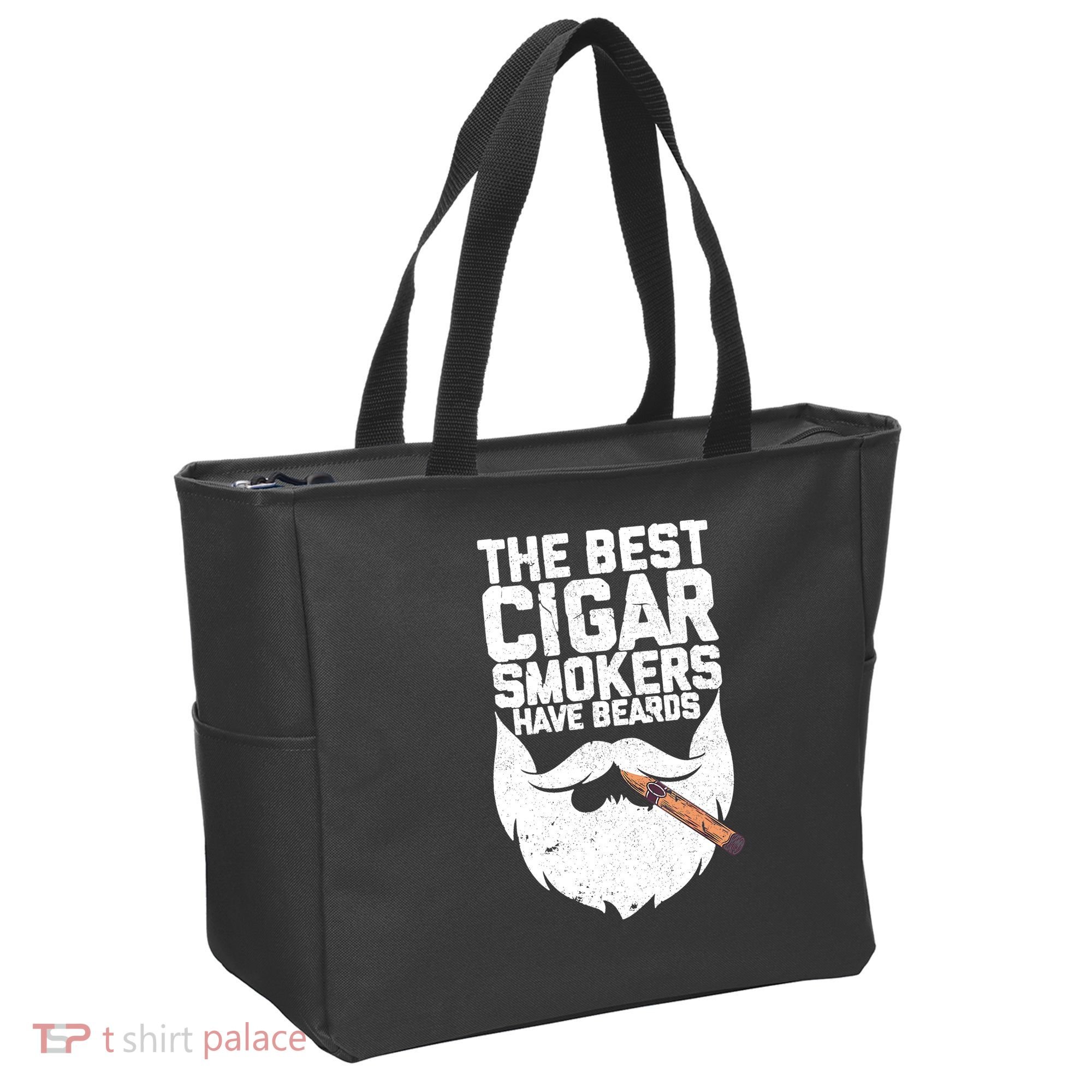 The Best Cigar Smokers Have Beards Cigar Bearded Dad Tote Bag