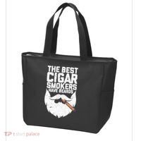The Best Cigar Smokers Have Beards Cigar Bearded Dad Tote Bag thumb 3