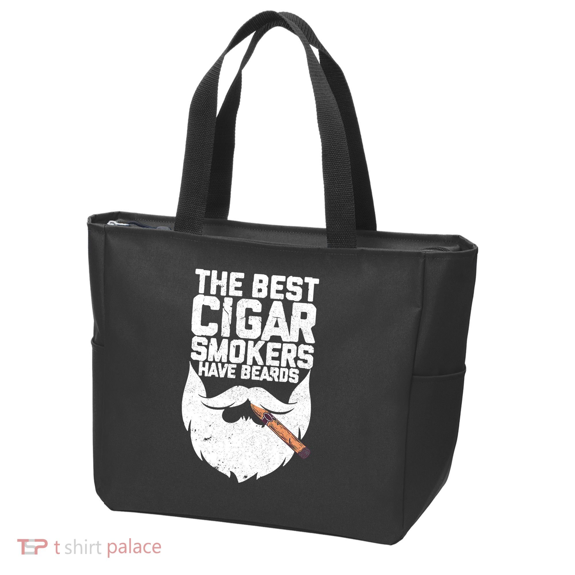 The Best Cigar Smokers Have Beards Cigar Bearded Dad Tote Bag